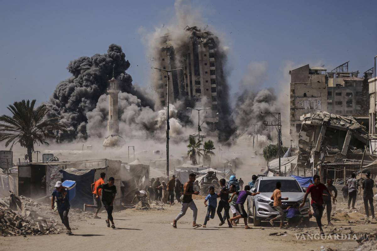 Israel bombardeó uno de los edificios señalados como centro de operaciones de Hamas en Ciudad de Gaza