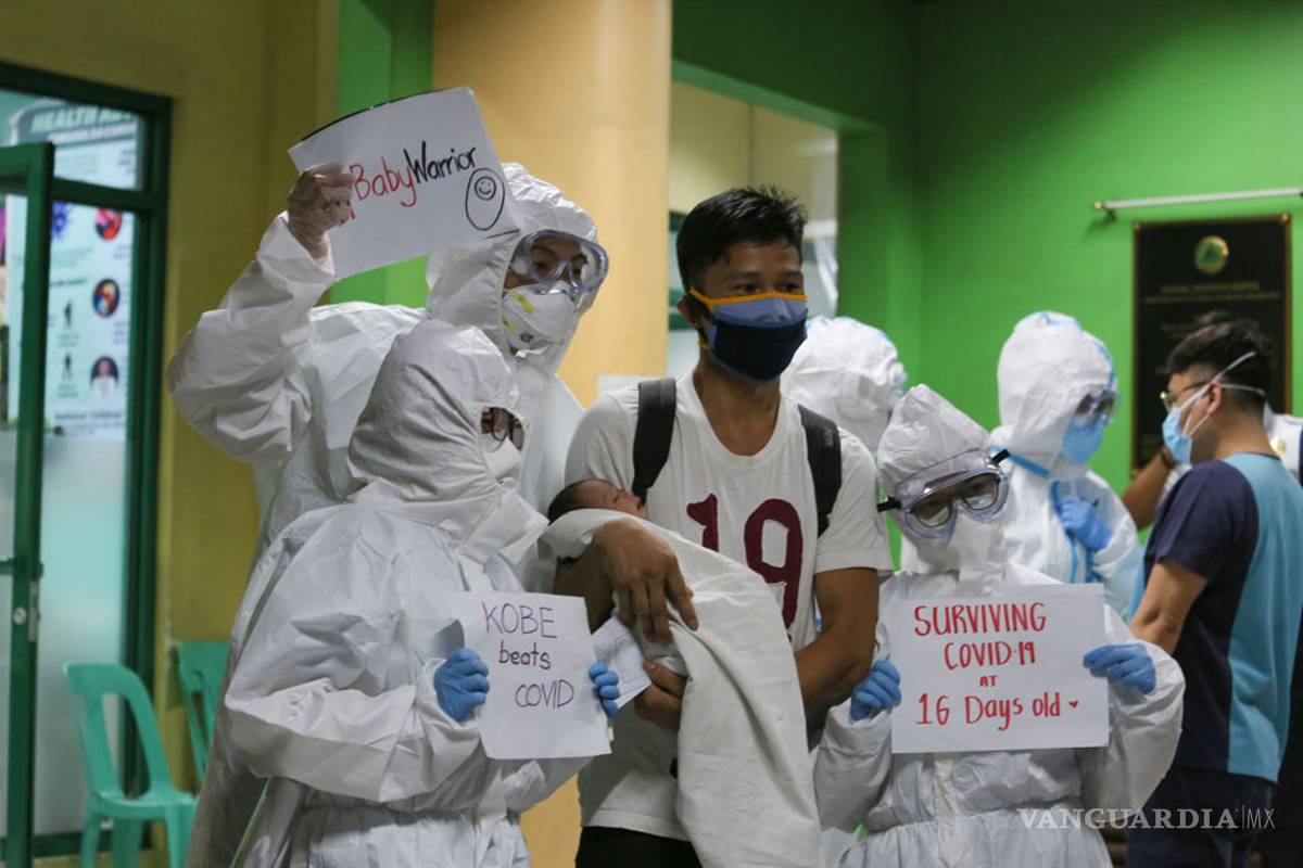 $!Bebé de 16 días vence al COVID-19 en Filipinas es el paciente de menor edad del mundo
