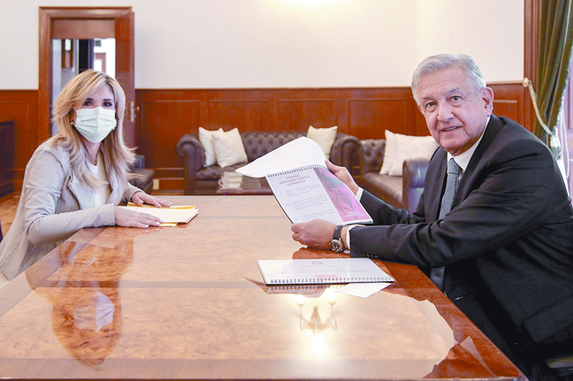 Conago y Gobierno van juntos contra pandemia; se reúne AMLO con Claudia Pavlovich