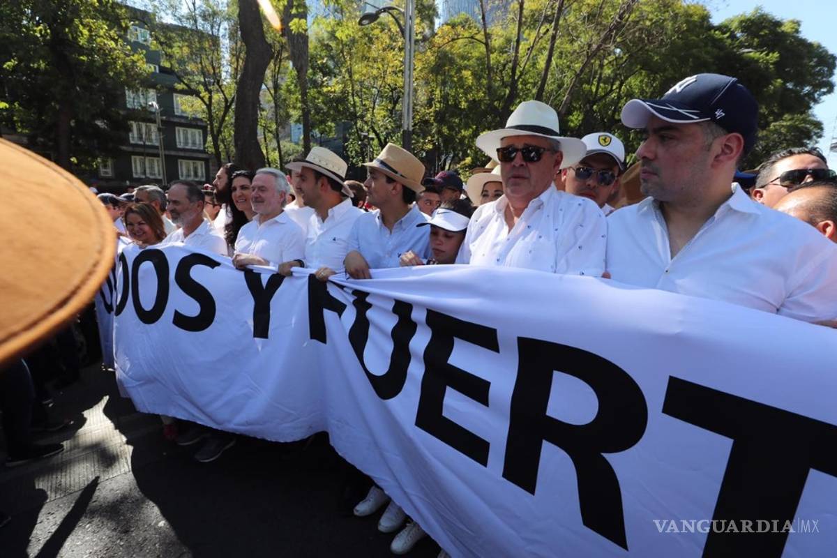 Marcha contra AMLO se transformó en apoyo a los LeBarón y crítica al 'abrazos y no balazos'