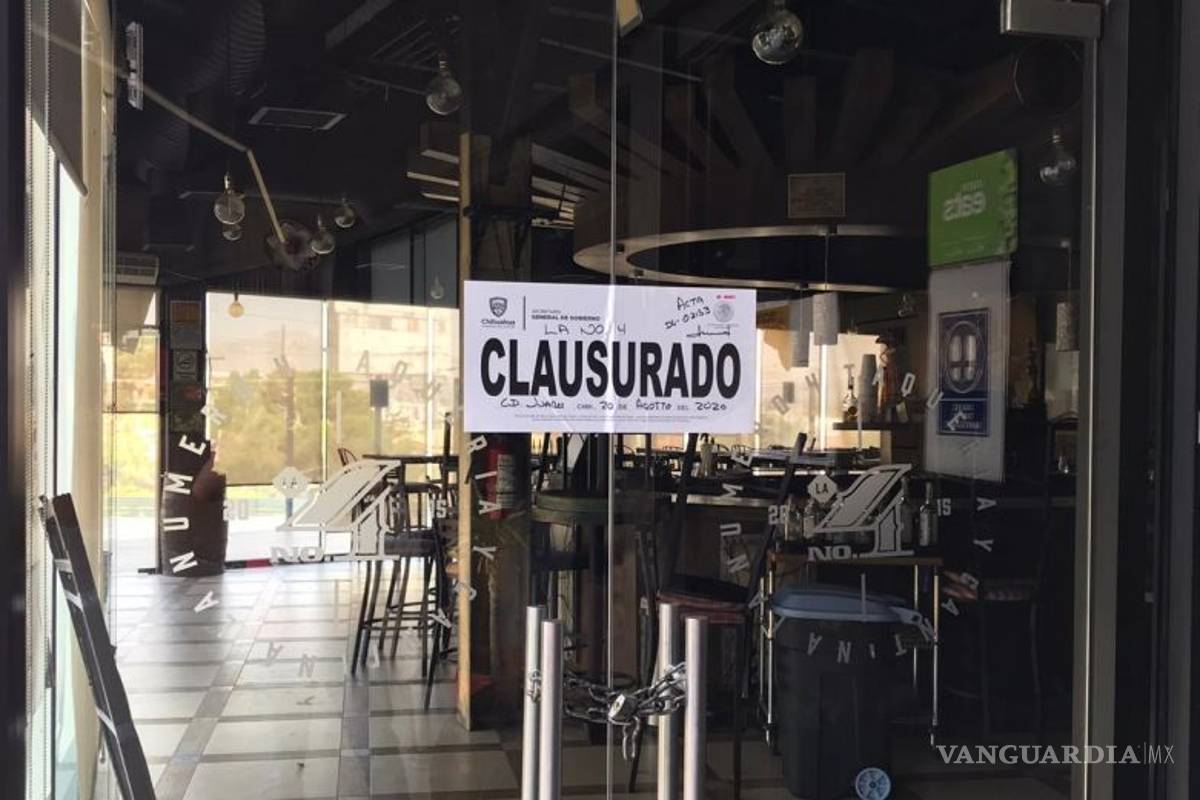 Cierran bares por no acatar medidas sanitarias