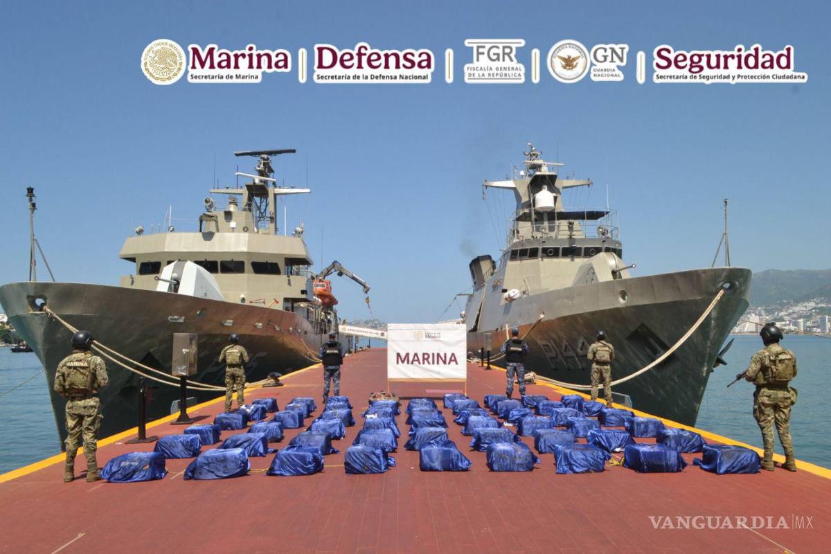 Asegura Semar 1.6 toneladas de cocaína en las costas de Guerrero