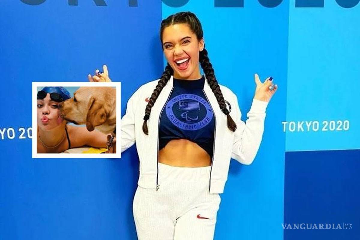 Anastasia Pagonis, la nadadora ciega sensación de los Paralímpicos junto a su perro