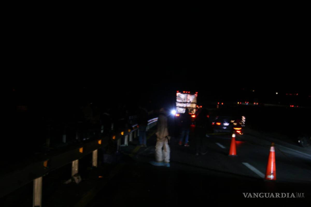 Muere motociclista tras ser golpeado por tráiler en la carretera Saltillo-Torreón
