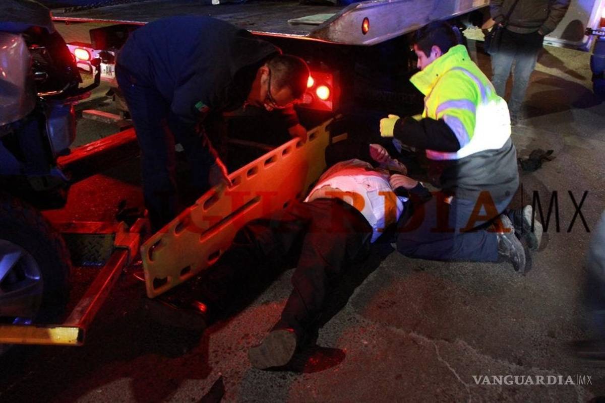 Ebrio intenta huir del antialcohol; atropella y mata a un agente vial en Saltillo