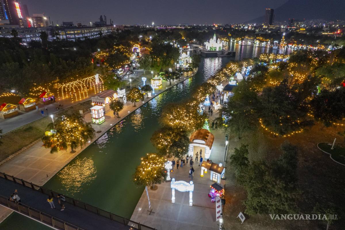 La magia de Luztopía ya brilla en el Parque Fundidora