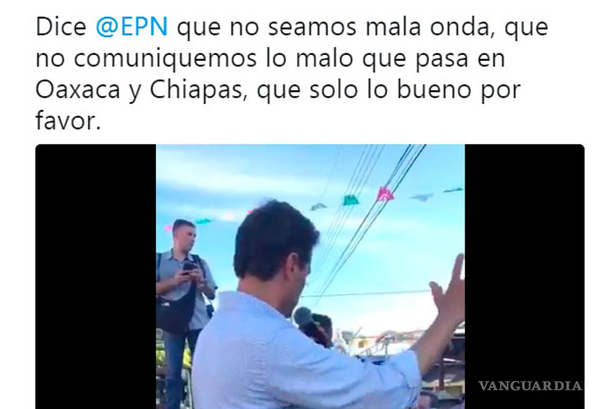 Enrique Peña Nieto pide a medios no hacer crítica, sino 'sembrar solidaridad' (video)