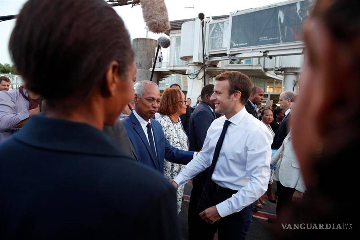 Macron trata de atajar en las Antillas la polémica por su tardía reacción ante el Irma