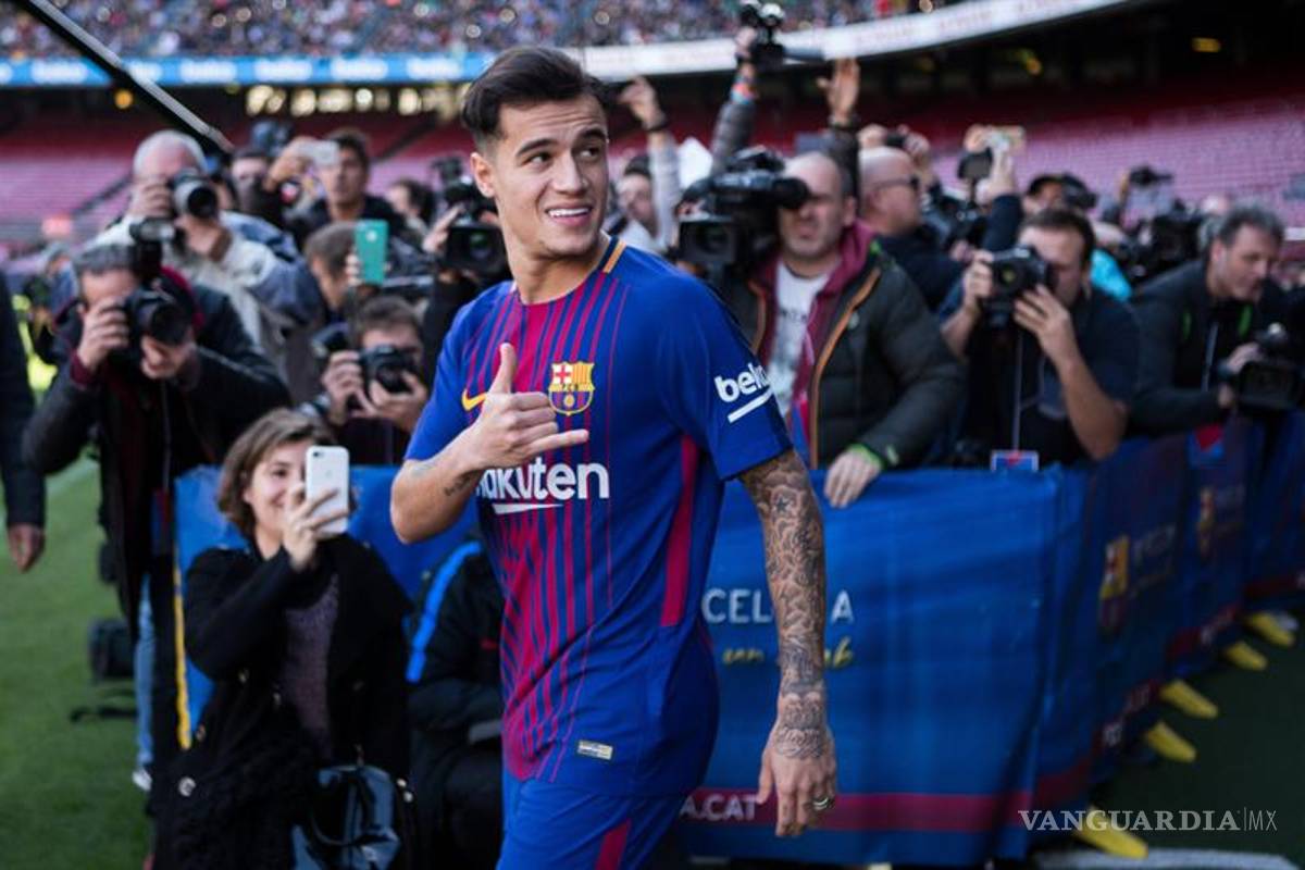 $!Presentan a Coutinho en el Camp Nou
