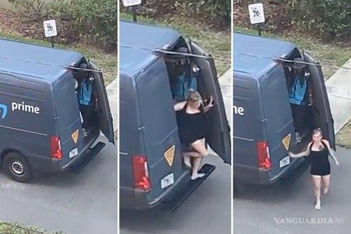 Repartidor de Amazon metió a mujer a su camioneta, empresa lo despide