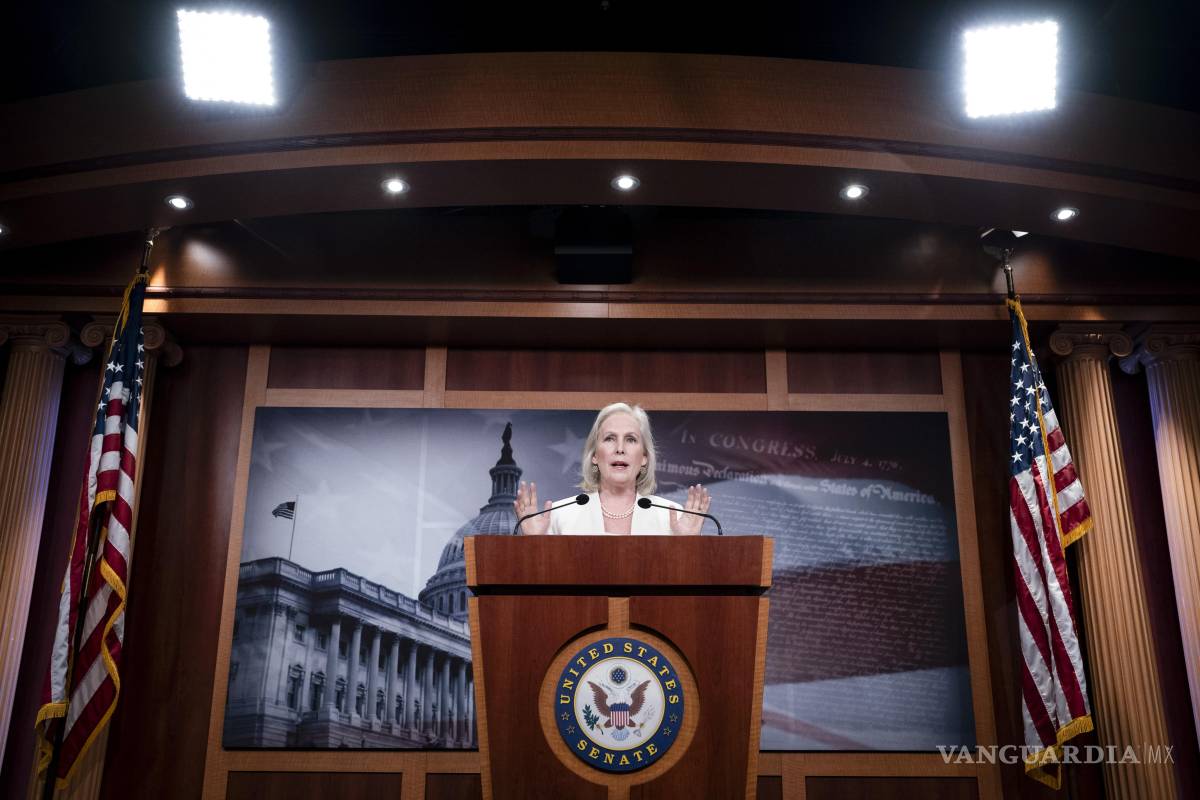 $!La senadora Kirsten Gillibrand fue una de las demócratas que apoyó la Ley GENIUS, que creó una vía para que los bancos negociaran con monedas estables.