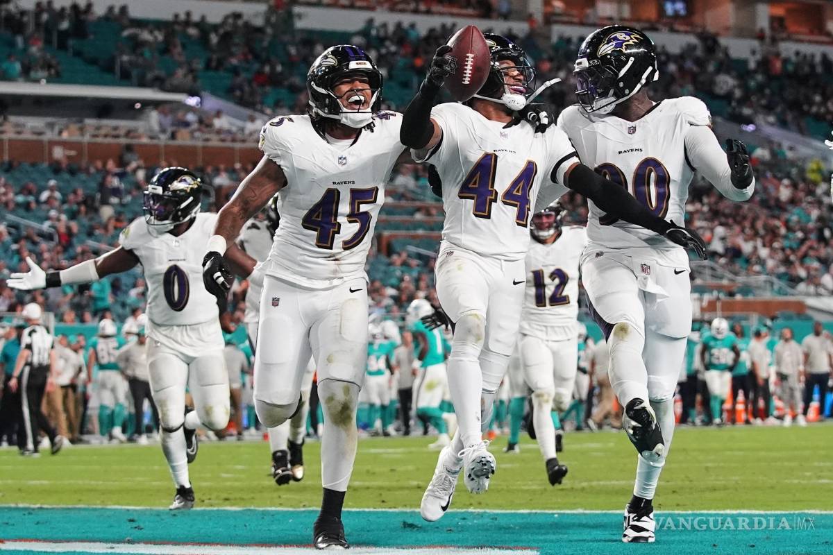 Lamar Jackson brilla con cuatro touchdowns en el triunfo de Ravens sobre Dolphins