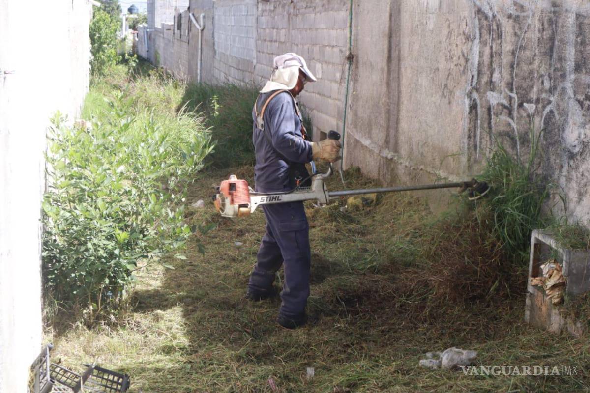 $!Basura, escombro, desechos orgánicos y deshierbe realizaron trabajadores del Municipio en los callejones de la colonia Morelos.