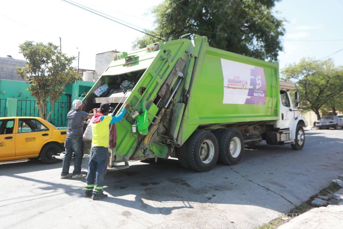 Suspenderán recolección de basura en Saltillo este jueves 1 de enero de 2026
