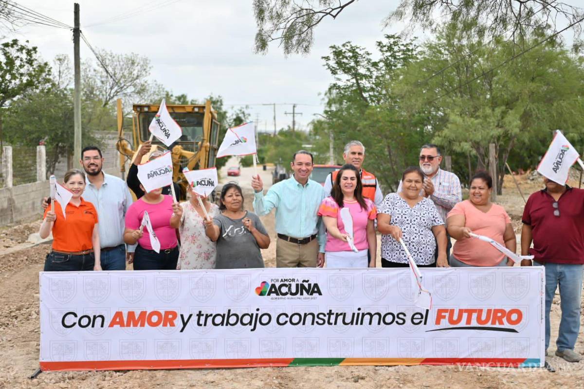 Arranca pavimentación en colonia 28 de Junio, en Ciudad Acuña