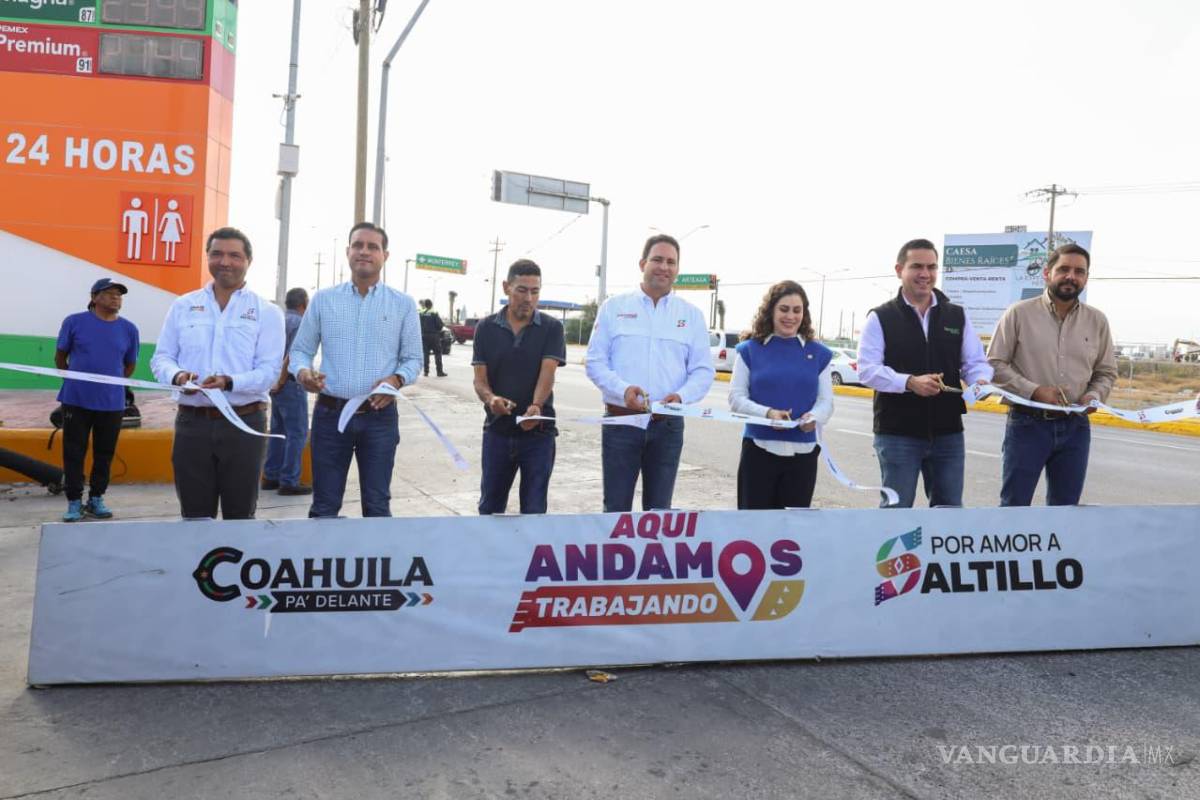 Saltillo: mejoran movilidad con adecuaciones viales en Valdés Sánchez y Colosio