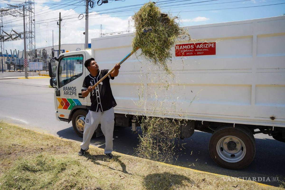 Refuerzan limpieza y mantenimiento urbano en Ramos Arizpe para mejorar imagen y seguridad de la ciudad