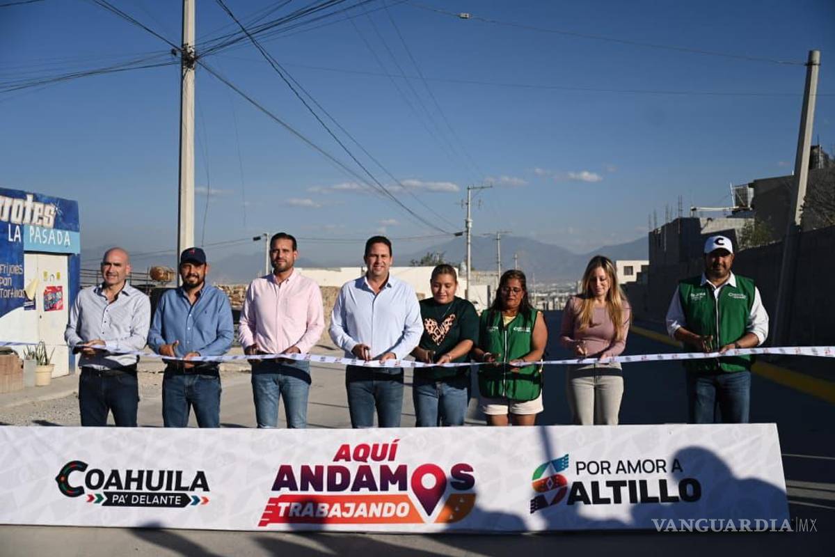 Alcalde de Saltillo entrega pavimentación en colonia La Gloria, con una inversión de siete mdp