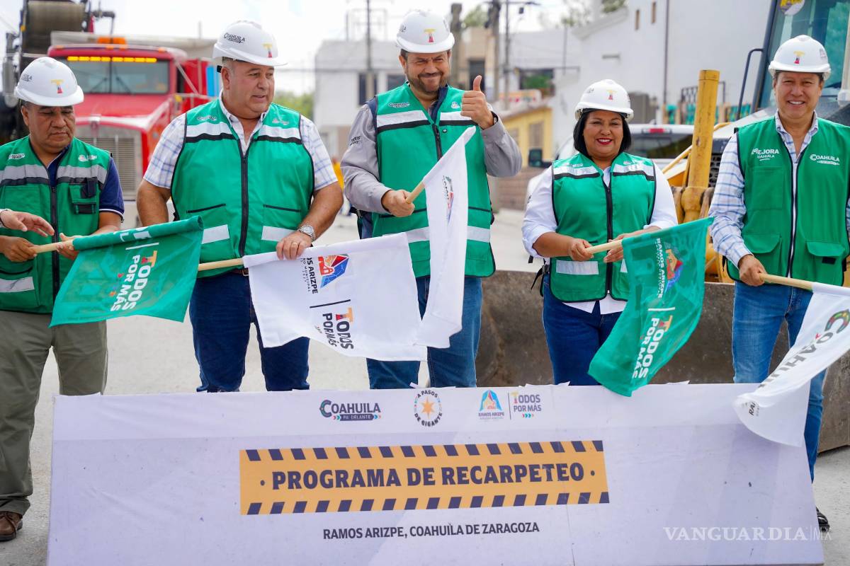 Ramos Arizpe avanza con el décimo recarpeteo para mejorar la movilidad urbana