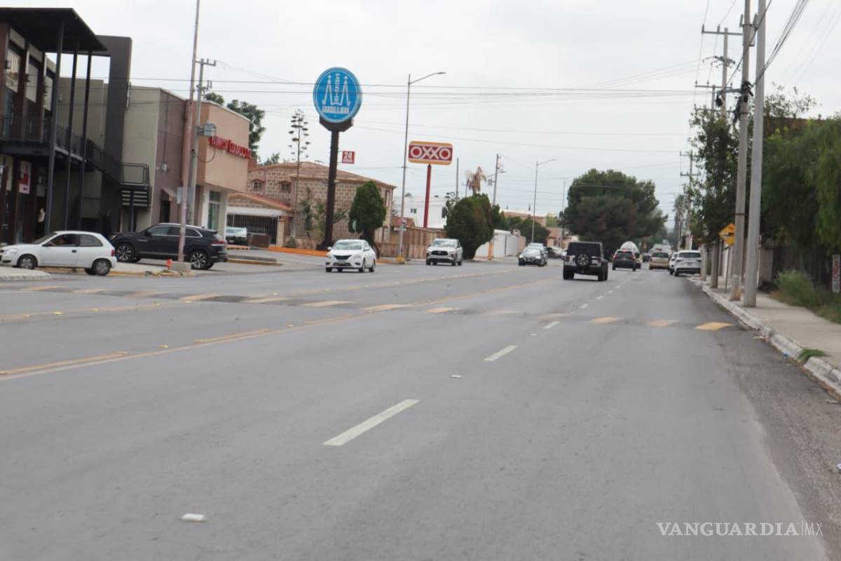 Recarpeteo en el bulevar José María Rodríguez de Saltillo alcanza 95% de avance