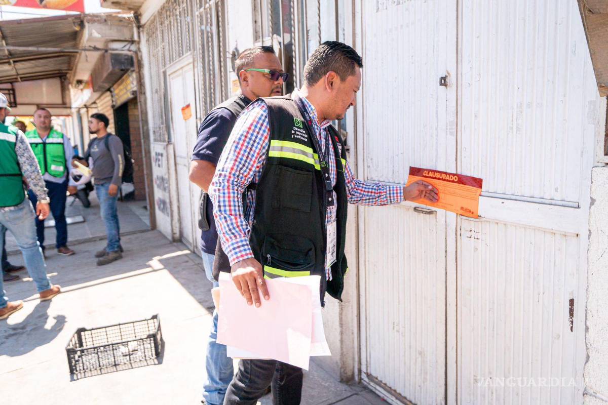 Clausura en Torreón establecimiento de metales por incumplimiento de permisos