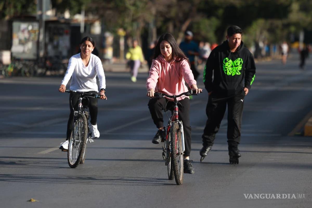 Saltillo: Ciclistas y familias asisten a la Ruta Recreativa para convivir y activarse