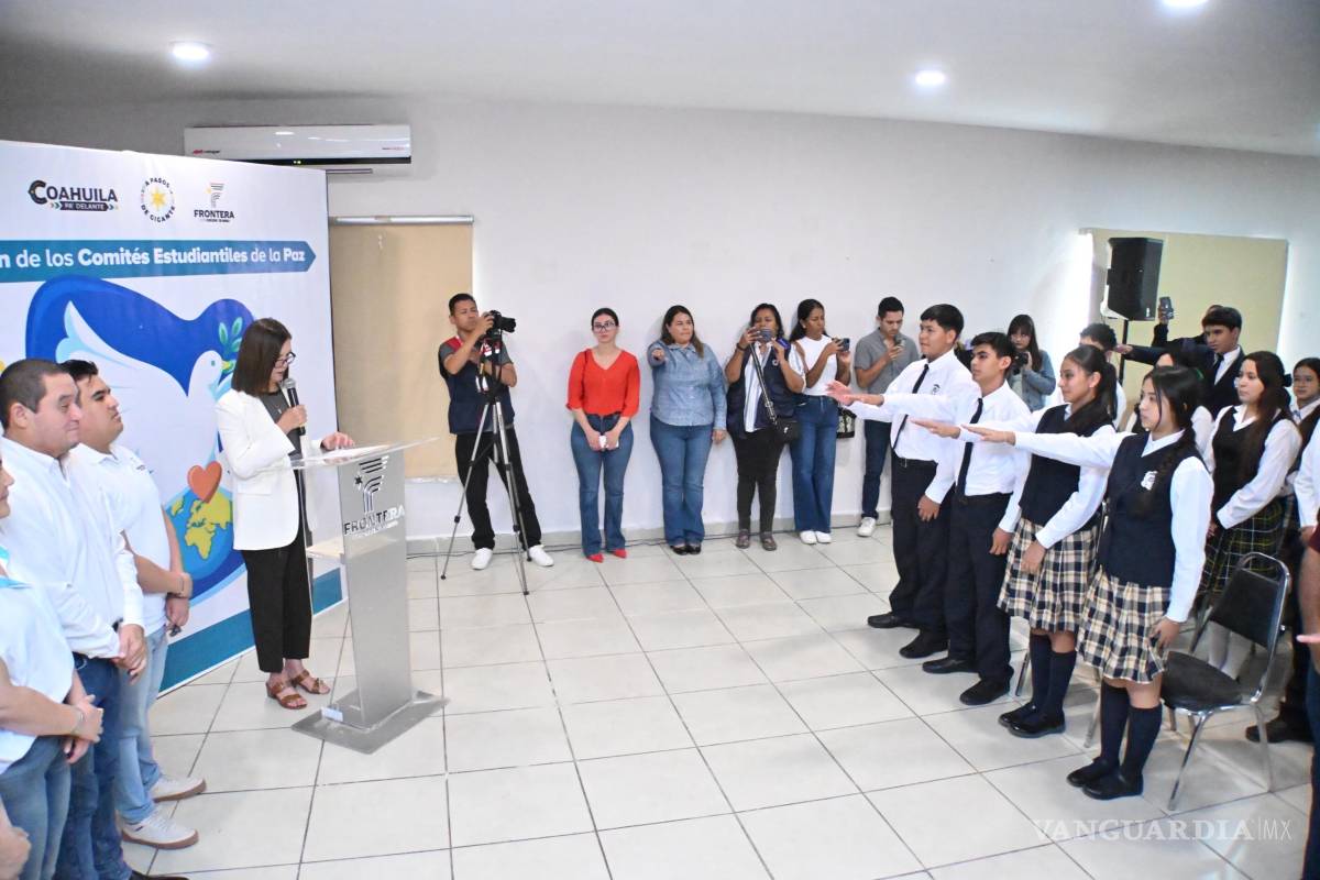 Integran estudiantes Comités de Paz para promover valores de respeto, diálogo y solidaridad en escuelas de Frontera