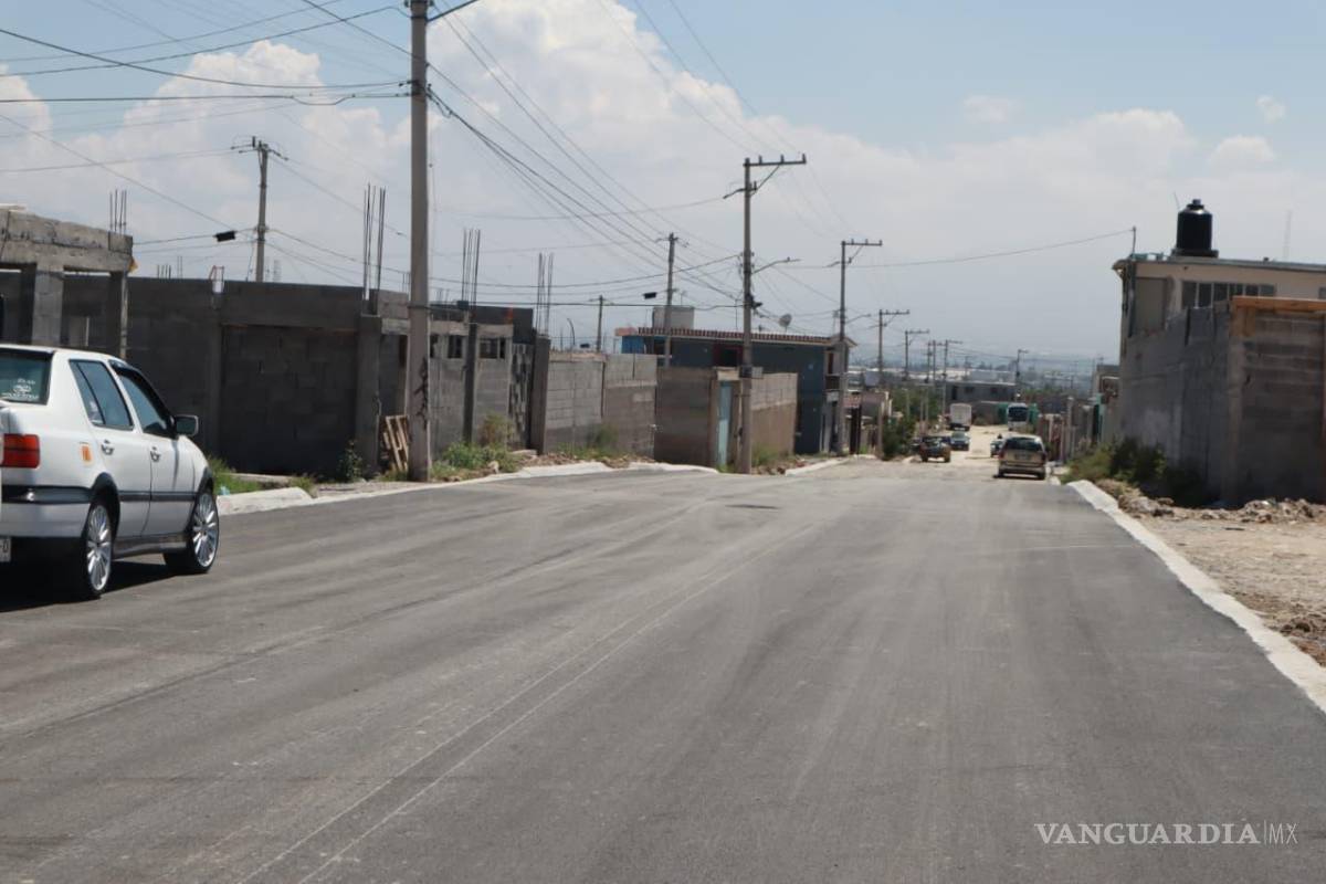 Avanza pavimentación en colonia La Gloria de Saltillo