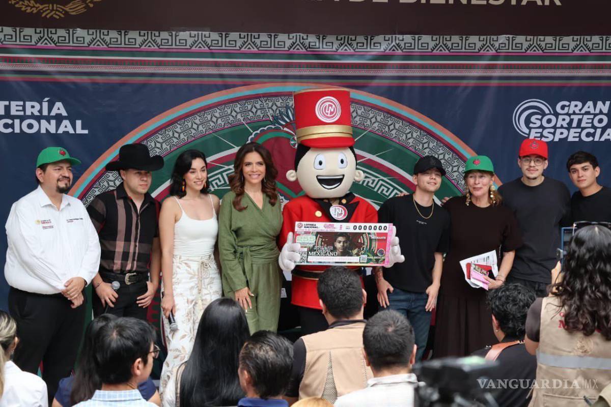 Presentan en Nuevo León el sorteo de Lotería Nacional ‘México con M de Migrante’