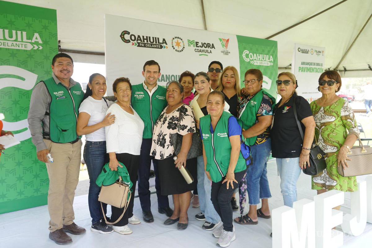 $!Arranca Castaños obras de pavimentación con inversión de 3 mdp