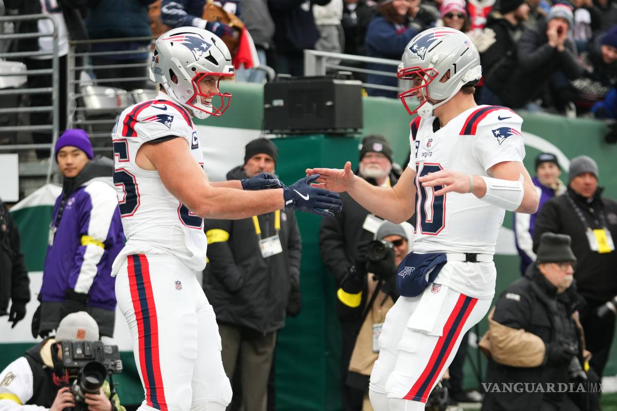 Drake Maye lidera paliza de Patriots a Jets y mantiene viva la pelea divisional
