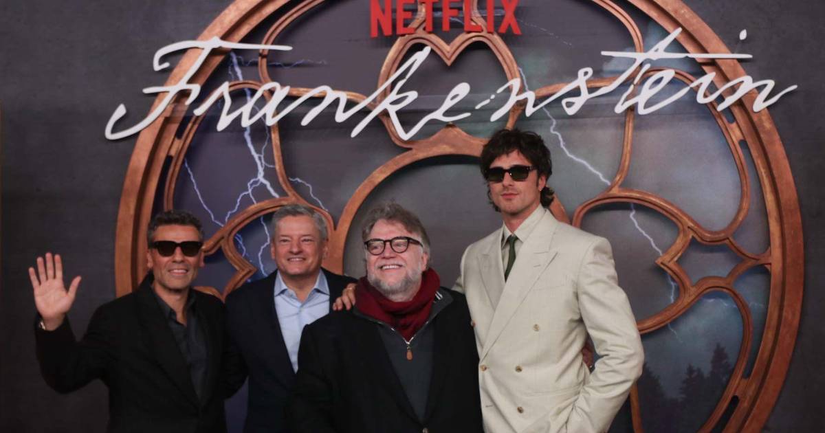 ¡Por el debut de ‘Frankenstein’! Así fue la visita de Guillermo Del Toro, Jacob Elordi y Oscar Issac a México