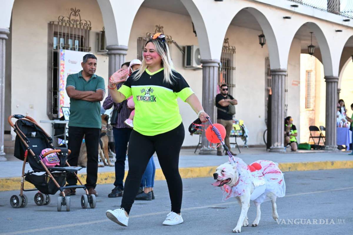 $!Los corredores y mascotas completaron el recorrido en un ambiente de diversión y solidaridad.