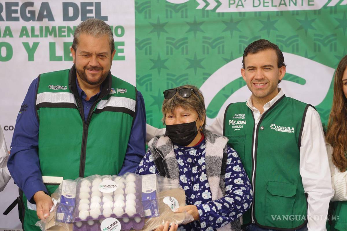 Coahuila: Entregan programa de huevo y leche a familias de Ramos Arizpe