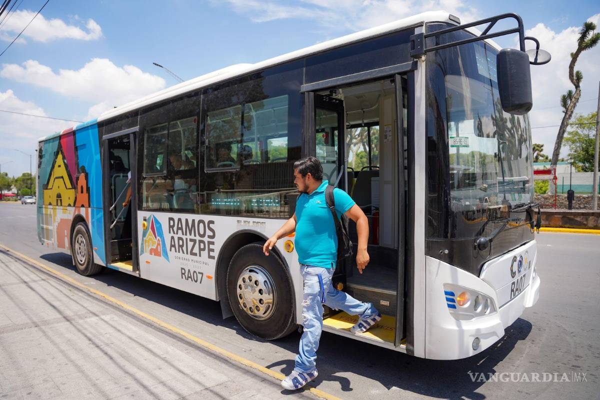 Transporte gratuito, alivio económico para cientos de familias de Ramos Arizpe