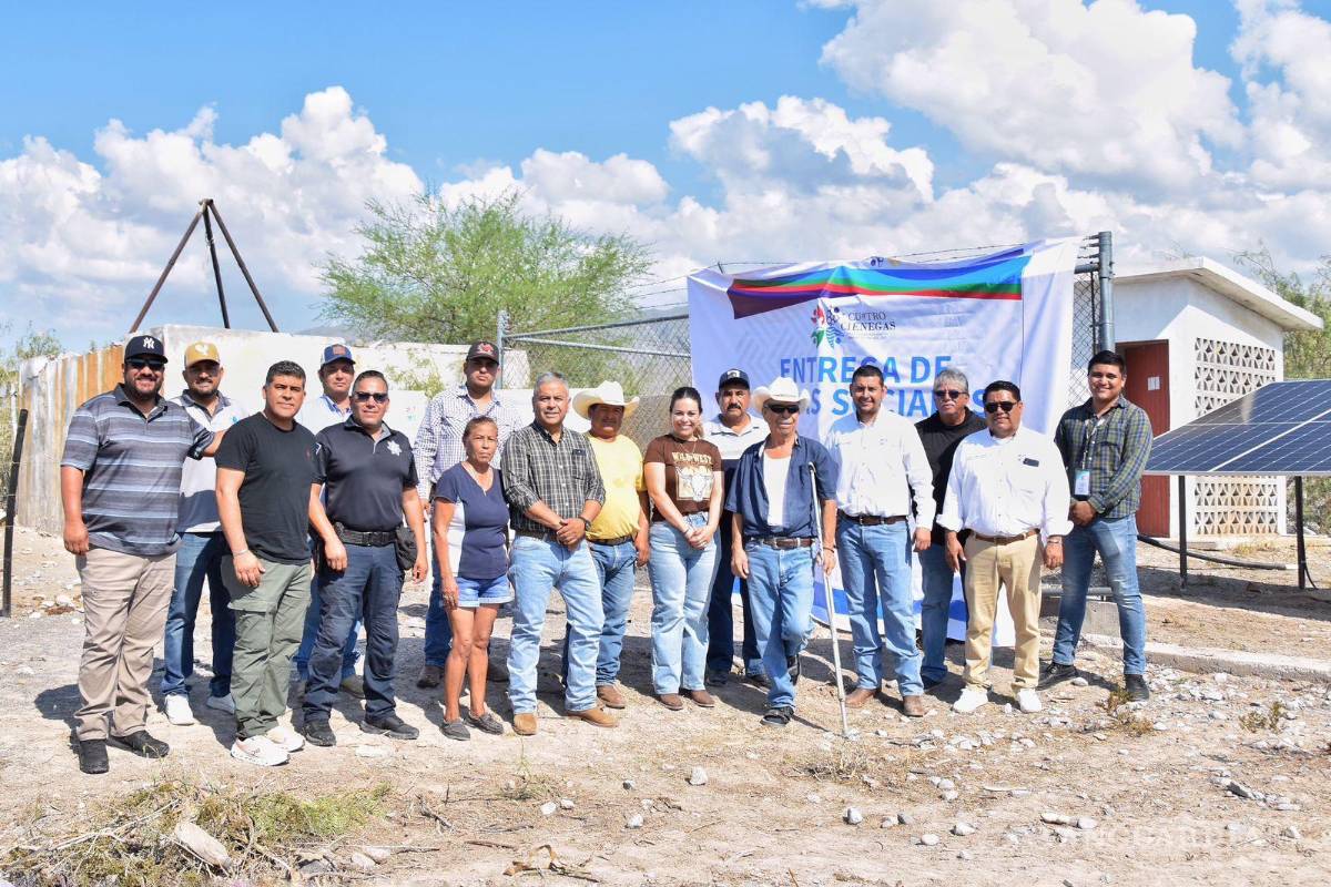 Inauguran otro pozo de agua en Cuatro Ciénegas; ejido San Juan de Boquillas será el favorecido