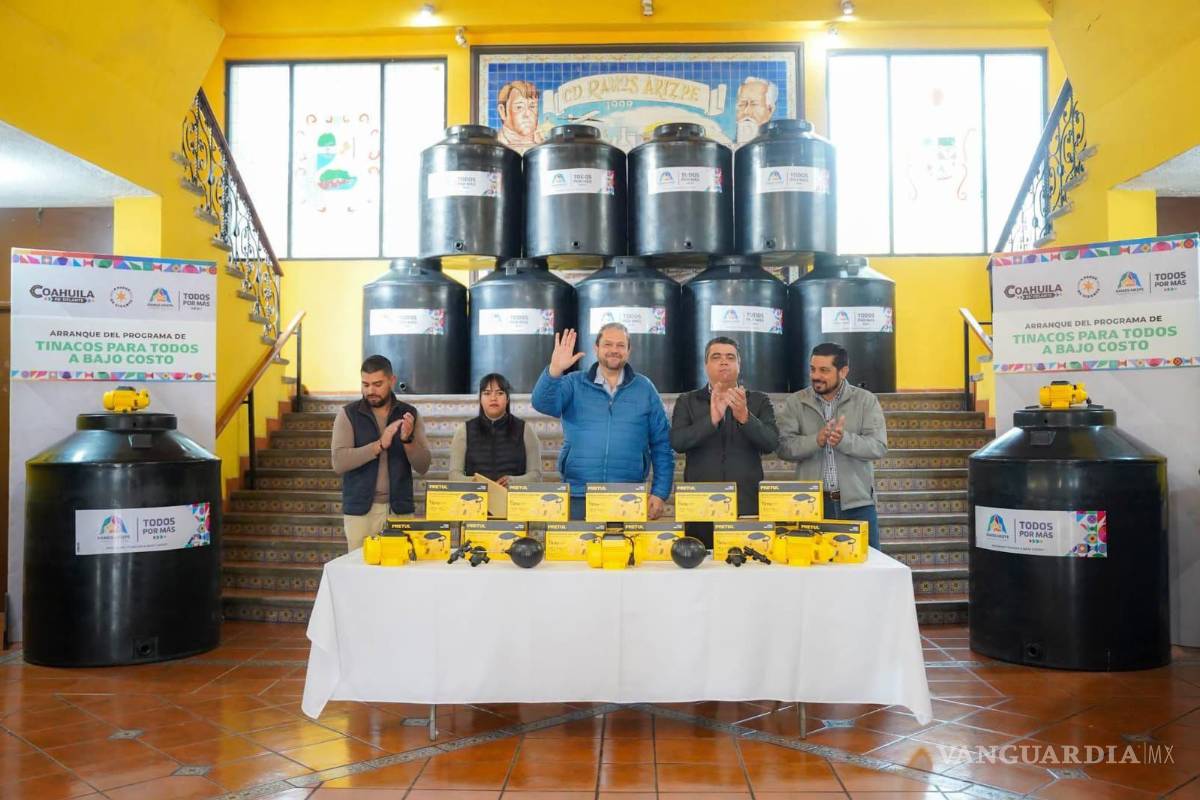 Programa de tinacos a bajo costo beneficia a 720 familias en Ramos Arizpe
