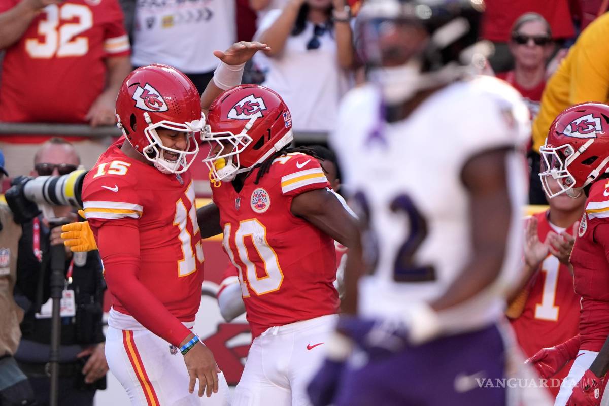 Chiefs le pasan por encima a los Ravens en el Arrowhead, con lesión de Lamar Jackson