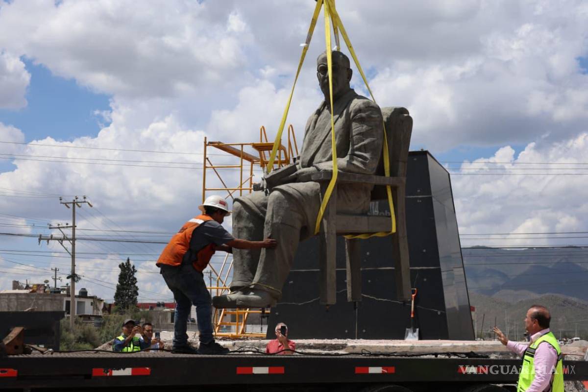 Saltillo: inicia reubicación y restauración del monumento a Vito Alessio Robles