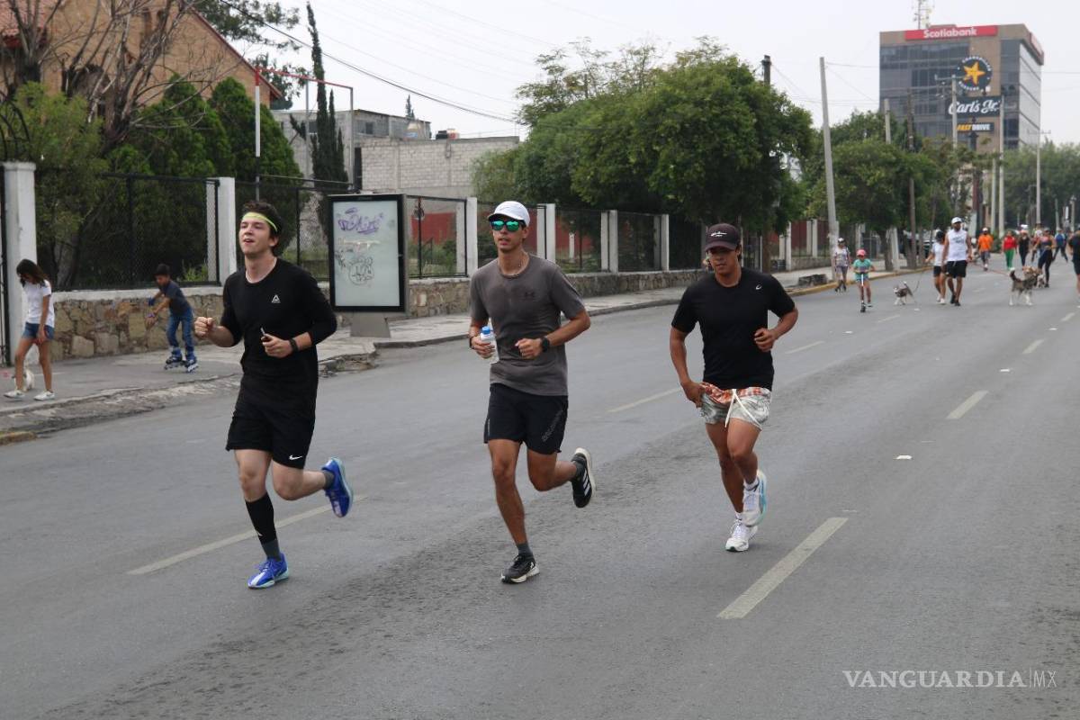 Cientos participan en la Ruta Recreativa de Saltillo con nuevas actividades