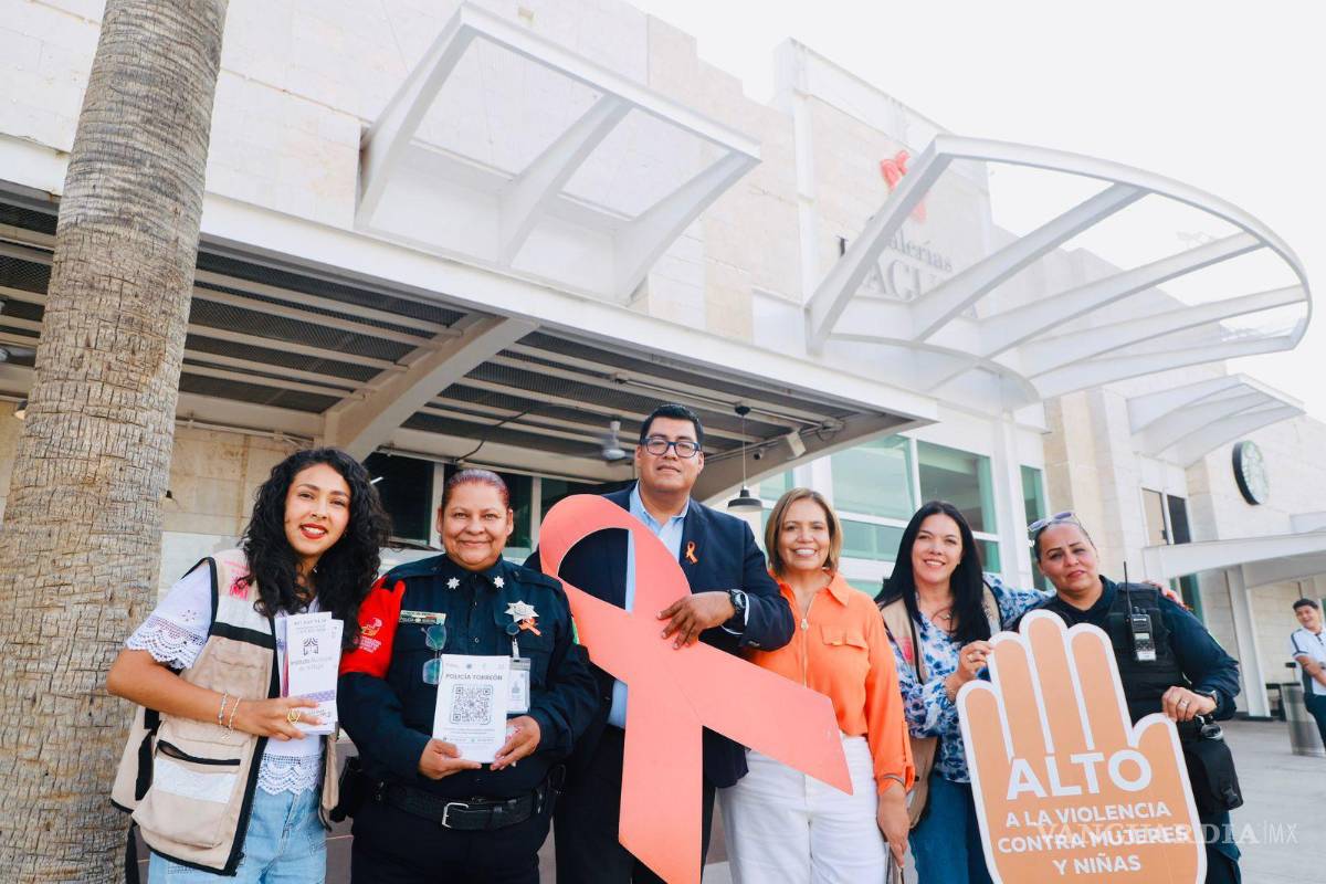 Con moños y mensajes, Torreón se suma al Día Naranja contra la violencia