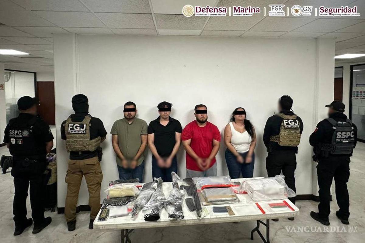 SSPC detiene a ‘La Conta’ y otros tres miembros del Cártel del Golfo en Matamoros, Tamaulipas