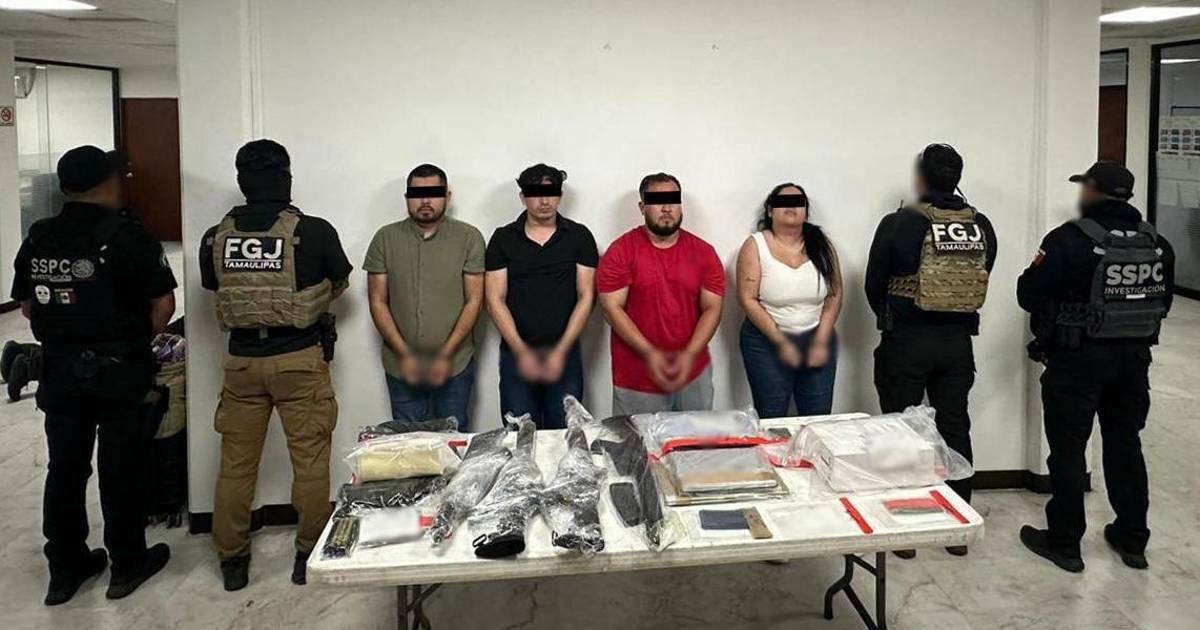 SSPC detiene a ‘La Conta’ y otros tres miembros del Cártel del Golfo en Matamoros, Tamaulipas