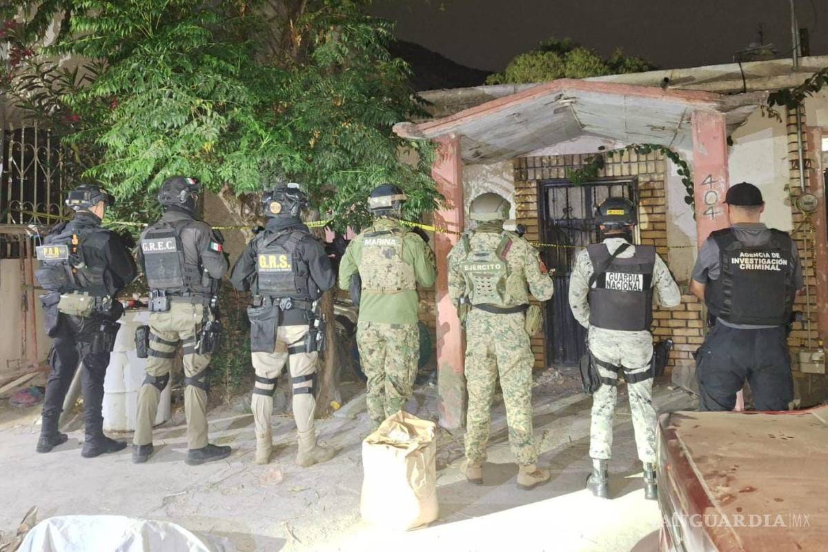 Aseguran alrededor de 14 kilos de cristal y detienen a siete en Saltillo