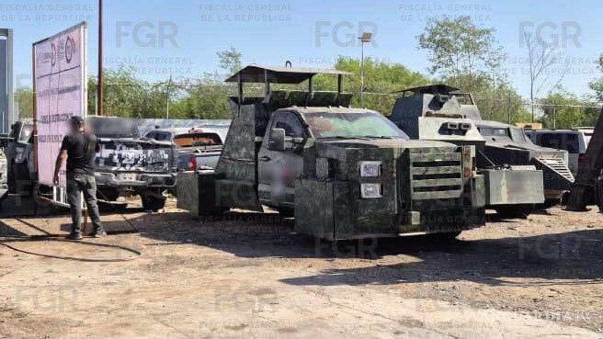 Destruyen en Tamaulipas 25 vehículos ‘monstruo’ con blindaje artesanal