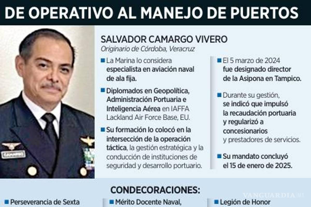 $!Ligan con huachicol fiscal a otro Vicealmirante