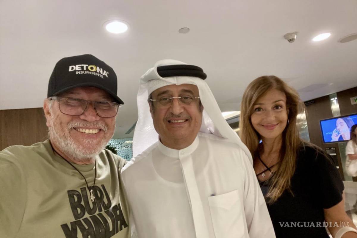 $!con Jammal Bin Theniyah, uno de los propietarios de Emirates Airlines y miembro de la familia real de Emiratos Arabes Unidos.