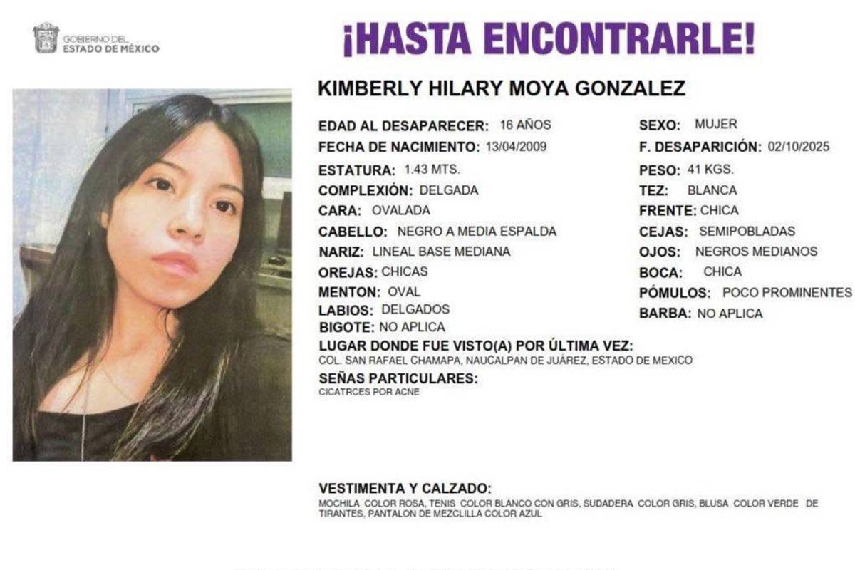 $!Caso Kimberly Moya: Comparten videos de la desaparición de la alumna del CCH Naucalpan