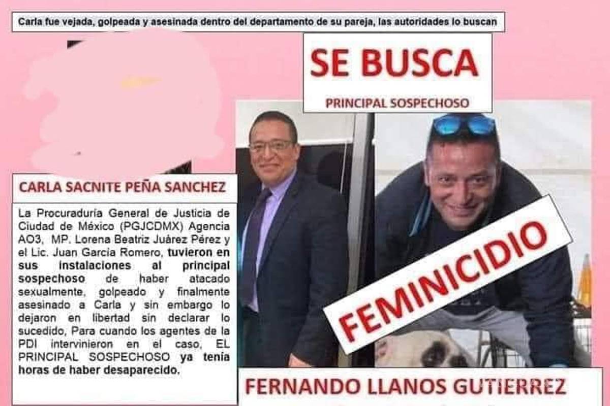 $!La Fiscalía capitalina mantiene activa la búsqueda de Fernando Llanos y ofrece una recompensa para recabar información que ayude a su localización.