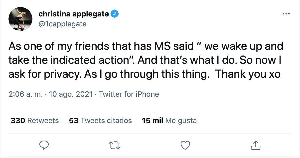 $!En abril de 2018, Applegate le dijo a la revista People que sentía una responsabilidad con sus fanáticos por lo que tenía que ser abierta sobre su salud.